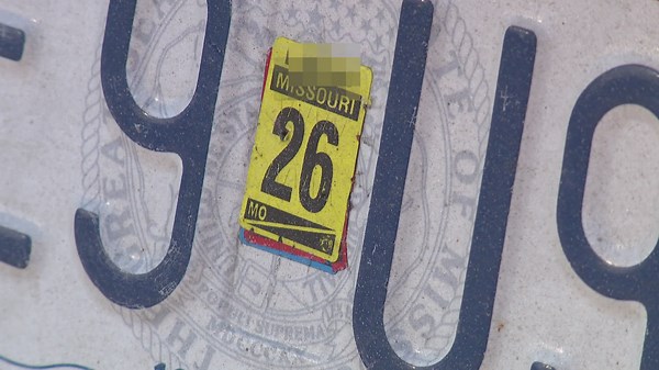 St. Louis County sees spike in license plate sticker theft