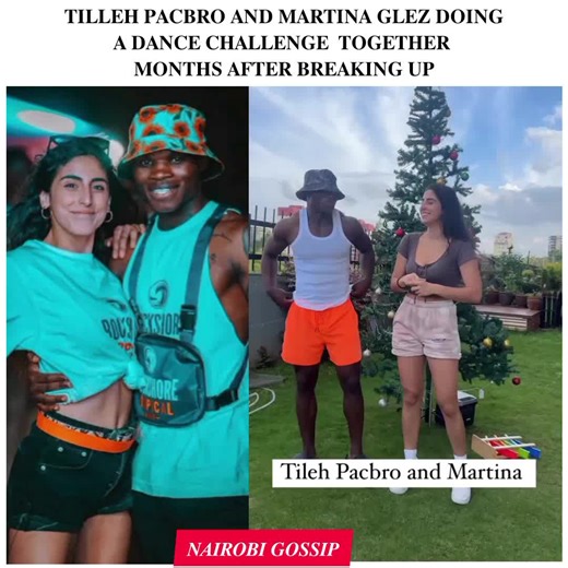 Tilleh Pacbro and Martina Glez doing a challenge together months afrer breaking up @𝙉𝘼𝙄𝙍𝙊𝘽𝙄_ 𝙂𝙊𝙎𝙎𝙄𝙋 @𝙉𝘼𝙄𝙍𝙊𝘽𝙄_ 𝙂𝙊𝙎𝙎𝙄𝙋 @𝙉𝘼𝙄𝙍𝙊𝘽𝙄_ 𝙂𝙊𝙎𝙎𝙄𝙋 #tilehpacbro #trendingkenya #trending