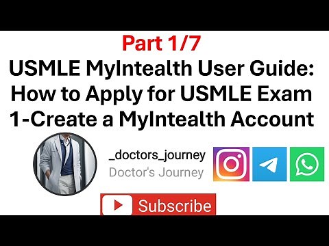 [USMLE] MyIntealth User Guide | Creating MyIntealth Account | How to register for USMLE | Part 1/7