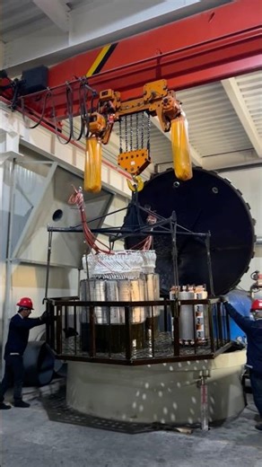 High-voltage generator stator immersion process #generator