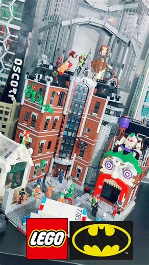 Lego Arkham Asylum Upgraded with all extensions and extra floors ‪@LEGO‬ ‪@dcofficial‬ #batman #afol
