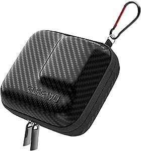 Fujing Hard Mini Carrying Case for GoPro Hero 12, Small Protective Action Camera Case Travel Portable Storage Bag for GoPro Hero 11/10/9/8/7/6/5/4,DJI Osmo Action 3,AKASO,YI and More, Black