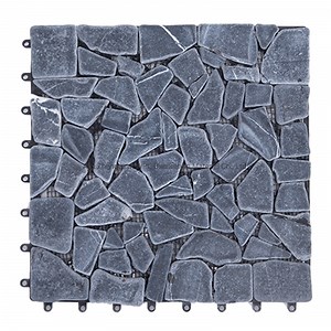 [Hot Item] Outdoor Decorative Deck Tile Interlocking Snap System Slate Stone Tile