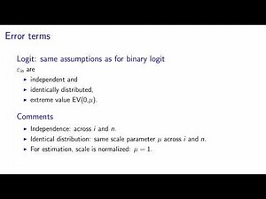 5.1.2 Derivation of the logit model: the error term