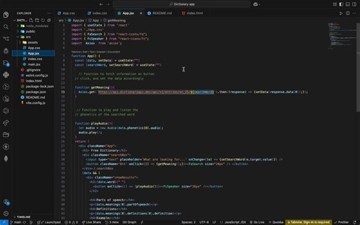 React Dictionary App: Search, Pronounce, UI | Deepak Verma posted on the topic | LinkedIn