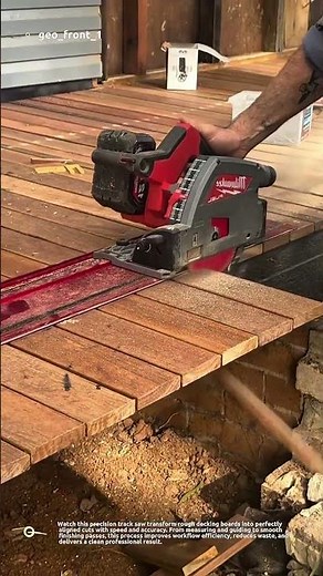 “Perfect Deck Cuts Every Time! 🔥 Precision Track Saw Woodworking”