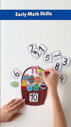 Easter Egg Counting Activity for Kids | Fun Learning Numbers 1–10 with Basket Game