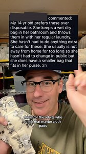 144K views · 1K reactions | This is a great example of a young person showing how using cloth pads isn’t that complicated. If it’s worth it to you, you can do it! #clothpads | Tree Hugger Cloth Pads | Facebook