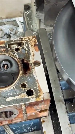 Old Engine Head Working #engine #piston #generator #miniengine #car #automobile #adamtractor | So Pure USA