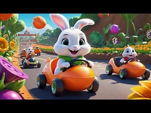 Bunny Races in a Carrot Kart – A Fast & Funny 3D Cartoon Adventure for Kids