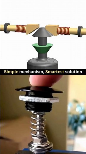 Push Button Spring Latch ✅ Simple Design but very useful mechanism ❤️😍 #cad #3ddesign #mechanical