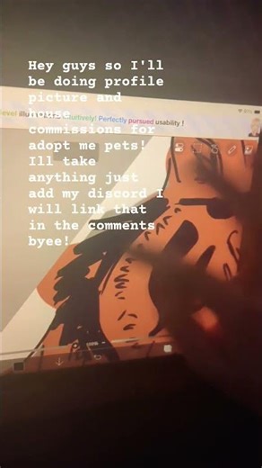 I'm starting house and profile picture commissions for adopt me pets! #adoptme #art