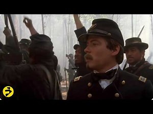 The 54th Faces Real Combat for the First Time | James Island Scene | Glory