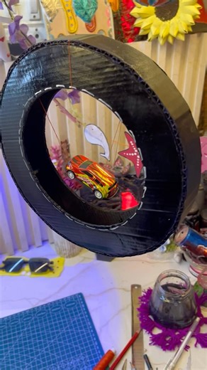 Floating Car Tensegrity Sculpture – Mind-Blowing Physics Craft!