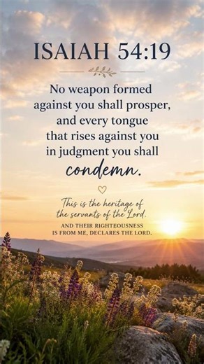 What Isaiah 54:17 Actually Means for Your Life #Scripture #Truth #Shorts