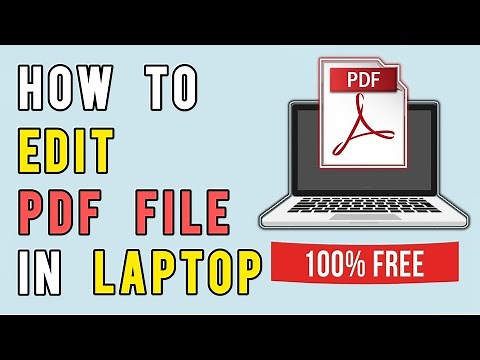 PDF Tutorial : How to Edit PDF File in Laptop