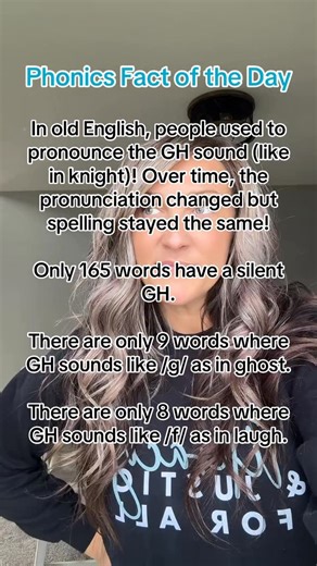 Heidi | Science of Reading Simplified on Instagram: "👻 Do you think these facts are helpful? I feel like the more I know about English, the better I can teach my students that English actually DOES make sense! I’ve seen so many videos using exceptions like this to make it seem like English is “crazy”, but when we look at the numbers, we can see it’s not! The common words where GH spells /g/ are just GHOST & SPAGHETTI! The common words where GH sounds like /f/ are rough, tough, enough, cough, an