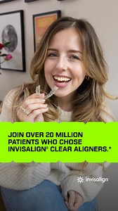 Invisalign® clear aligners are more predictable.** Your doctor can show you how your future smile might look before you start treatment. *20M is the number of patients treated by the Invisalign system. Data on file at Align Technology, as of March 31, 2025. **Compared to Invisalign aligners previously made from single-layer (EX30) material. | Invisalign UK & Ireland | Facebook