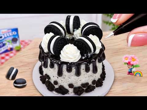 🍪 The Ultimate Oreo Cream Cake Experience🤎 Satisfying ASMR Mini Cooking