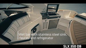 Revolutionary styling, exhilarating performance and ultimate versatility combine in the Sea Ray SLX 350 Outboard. http://searay.com/page.aspx/pageid/160944/pmid/355028/SLX-350-OB.aspx | Sea Ray Boats