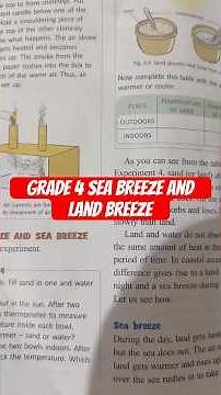 Grade 4 Science Sea breeze and Land Breeze