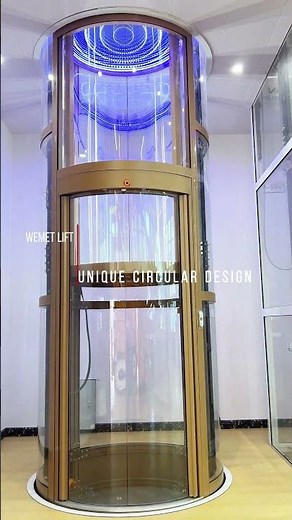 WEMET Circular Elevator: 360° view, 30% energy saving, compact, smart & safe. Ideal for villas.
