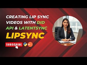 How to Generate Talking AI Avatars with Lip Sync using DID API & Latent Sync (Postman & Colab)