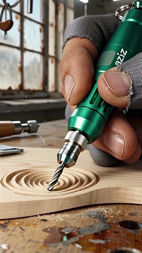 Miniature Wood Spiral Carving Rotary Tool