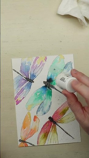 Brusho Crystal Powder Watercolor Technique