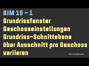 Archicad BIM 15-1 Grundrisse