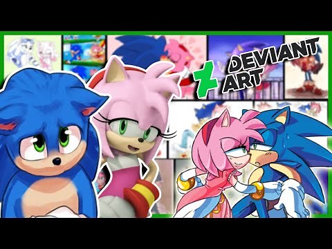 Movie Sonic and Amy Rose visit DeviantArt - SONAMY?!