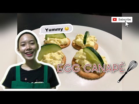 Egg Canapé Appetizer (Quick and simple)