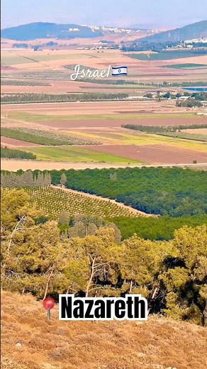 Gazing from the historic heights of Nazareth,Jezreel Valley 😇🇮🇱🌾 #Nazareth #Israel #agriculture