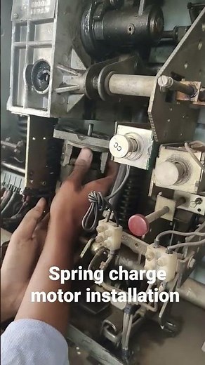 spring charge motor installation in 11kv vcb #trending #trend #ytshorts #viral #substation