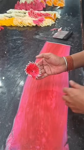 Beautiful Handmade Paper Flower Craft 🌸#chocolategarnish