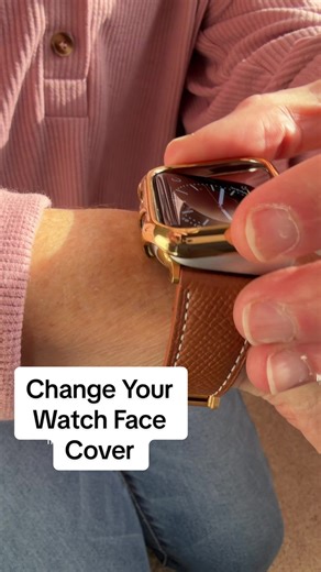 Instantly change your watch face to match your watch band with this watch cover from @My Pretty Strap #watches #fashionaccessories #watchband #applewatch