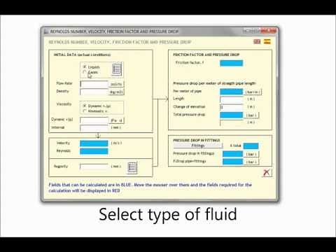 FlPac.Example of pressure drop calculation
