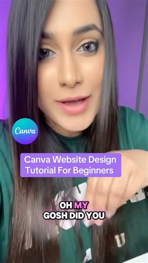 Creating a professional portfolio website using Canva! 😎
