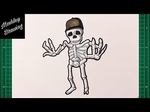 How to Draw Bob Skeleton - Roblox Doors