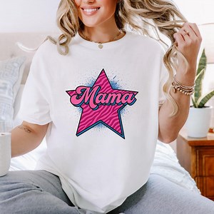 Mother's Day Mama Shirt Retro Pink Font Tee Gift for Mama Bears Mother Figures Mama Star T-shirt Retro Script Tee Pink Graphic Tshirt - Etsy Australia