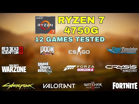 Ryzen 7 PRO 4750G (Vega 8) - 12 Games Tested in 2021 - NO Dedicated GPU