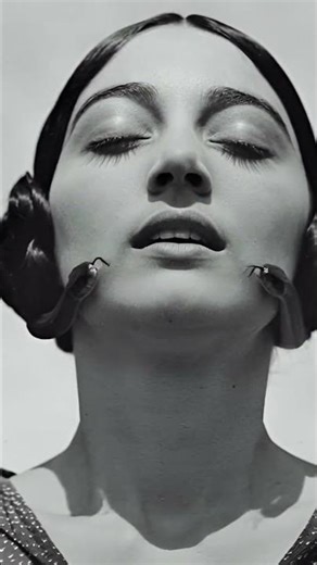 the subject hair turn to snake #ai #aiart #robot #funny #robotart #artbots