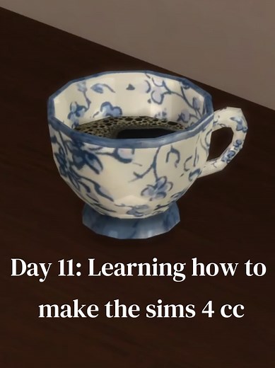 Vintage Coffee Cup for The Sims 4 CC