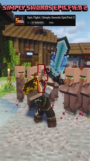 Minecraft Best Epic Fight Mods! #6 #shorts #minecraft