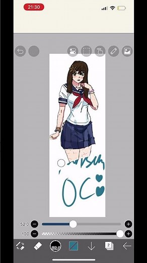 I redesigned my yansim oc a little! ☺️ #art #yanderesimulator