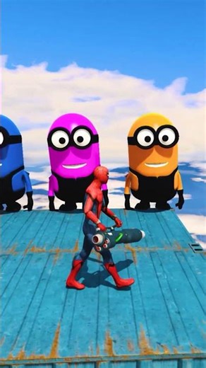 GTA 5 Epic Water Ragdolls Spiderman Jump/Fails Ep 127 #shorts