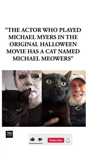 The Original Michael Myers Actor Has the Best Cat Name Ever!NickCastle #CatLovers #MovieTrivia