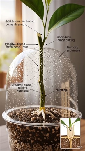 “Grow a Lemon Tree From Cuttings FAST! 🌱🍋 100% Easy Success Method”#LemonCutting#LemonPlant#HomeGar