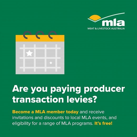 Want exclusive discounts on local MLA events and eligibility for a range of MLA programs? 🎉🙋 Become an MLA Member today for FREE and receive these benefits instantly! 🤩 See the full range of benefits here 👇 https://bit.ly/3NmVhXR Become an MLA Member today! 👇 https://mla-au.computershare.com/membership/Information?AspxAutoDetectCookieSupport=1 | Meat & Livestock Australia