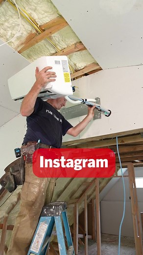 676K views · 4.5K reactions | Mini split a/c unit installation Instagram vs reality  #diy #hvac #homeimprovement #garage #bathroomremodelingteacher | Bathroom Remodeling Teacher | Facebook
